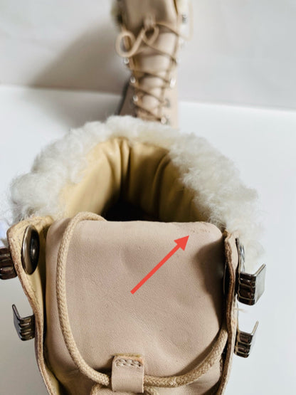 BLACK SUEDE STUDIO Dakota Beige Size EU 40 Boots