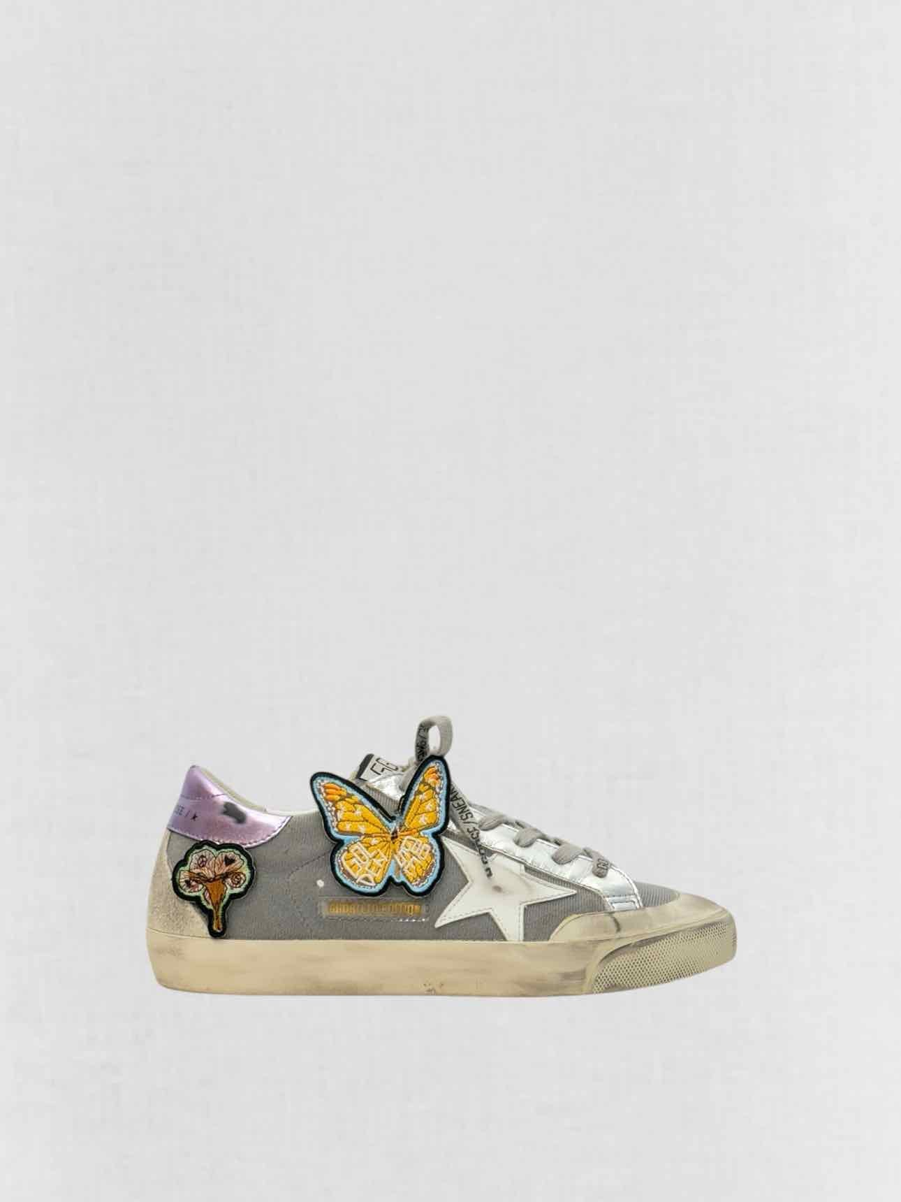GOLDEN GOOSE Grey & White Size EU 37 Sneakers