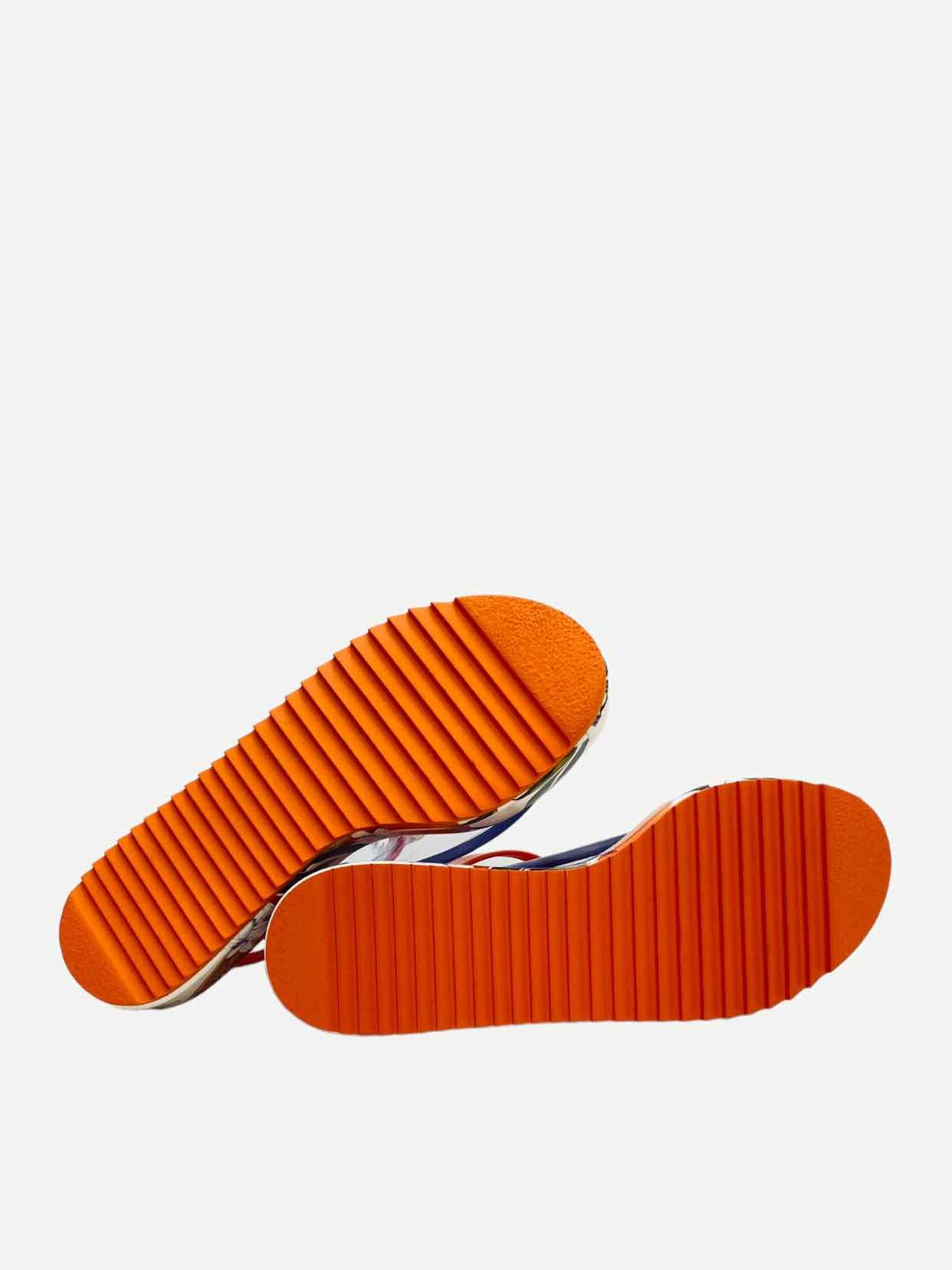 DOLCE & GABBANA Ankle Strap Orange Sandals 38.5