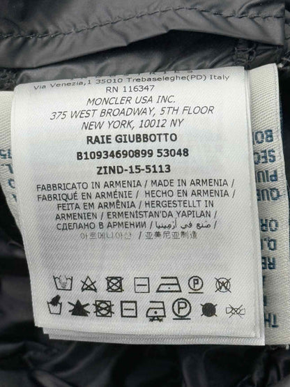 MONCLER Black Quilted Size US 0 Jacket