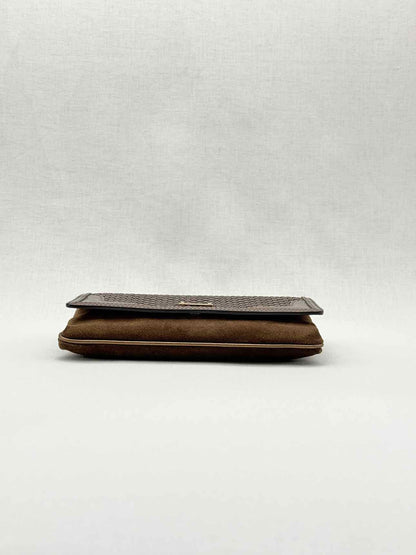 BURBERRY Wallet on Chain Brown Latticing Crossbody