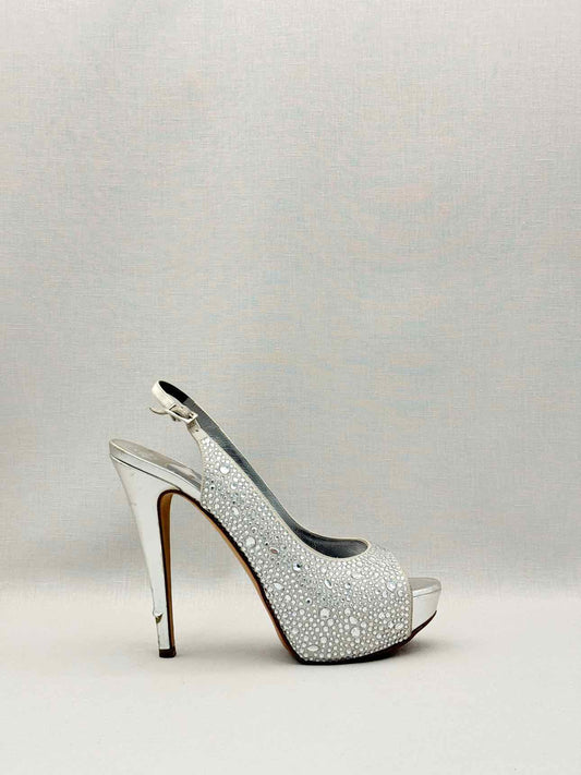 GINA Silver Size EU 38.5 Platform Sandals