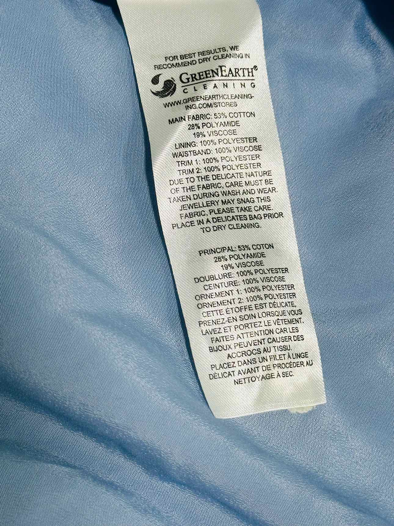 SELF-PORTRAIT Lace Sky Blue Size US 6 Long Dress