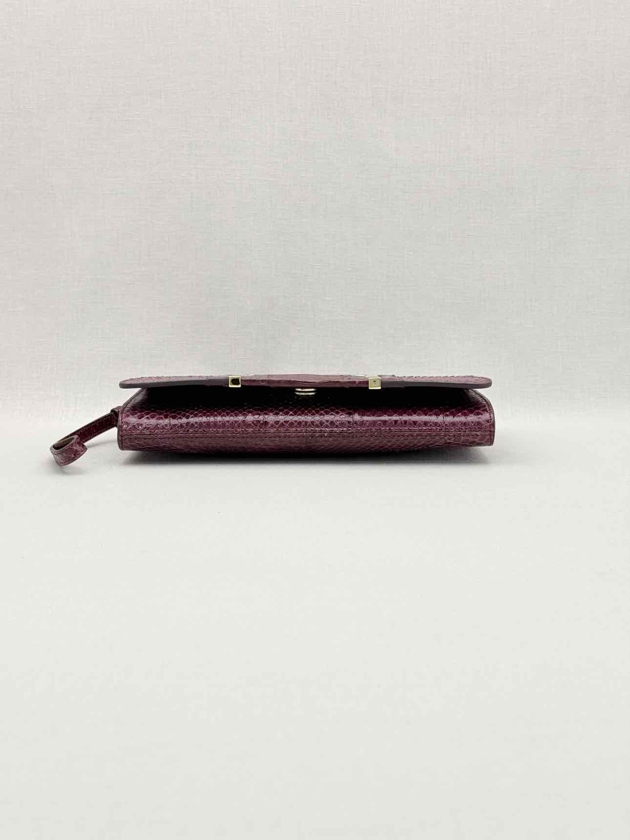 JIMMY CHOO Alara Burgundy Clutch