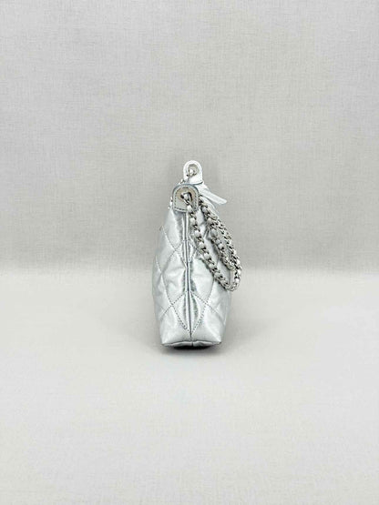CHANEL Metallic Silver Hobo bag