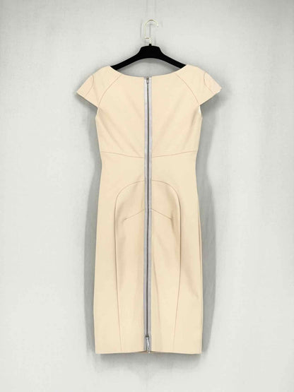 VICTORIA BECKHAM Cream Size US 10 Knee Length Dress