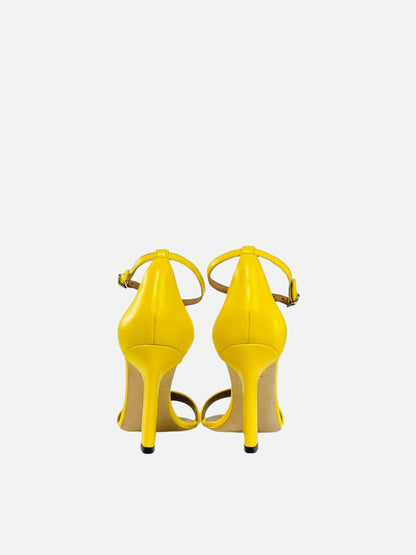 VICTORIA BECKHAM Anna Yellow Heeled Sandals 36