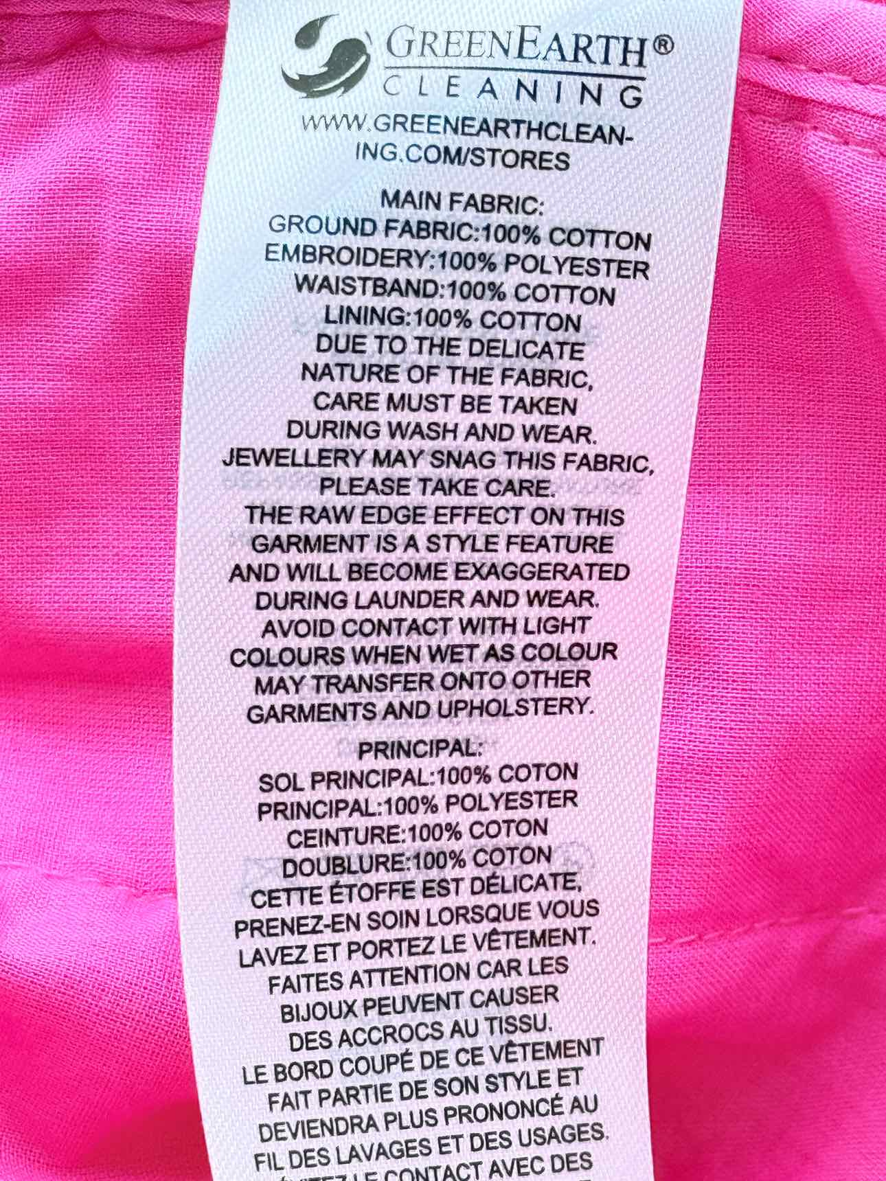 SELF-PORTRAIT Scalloped Hem Pink Lace Size US 4 Shorts