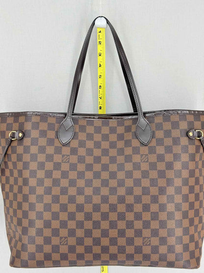 LOUIS VUITTON Neverfull Brown Damier Ebene Tote Bag