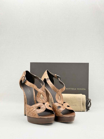 BOTTEGA VENETA Brown Size EU 40 Heeled Sandals