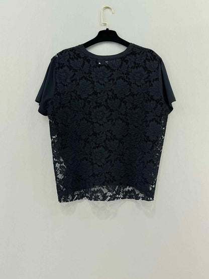 VALENTINO Loose Fit Black Size Large Top