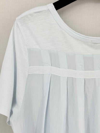 CLU Light Blue Pleated Size Medium Top
