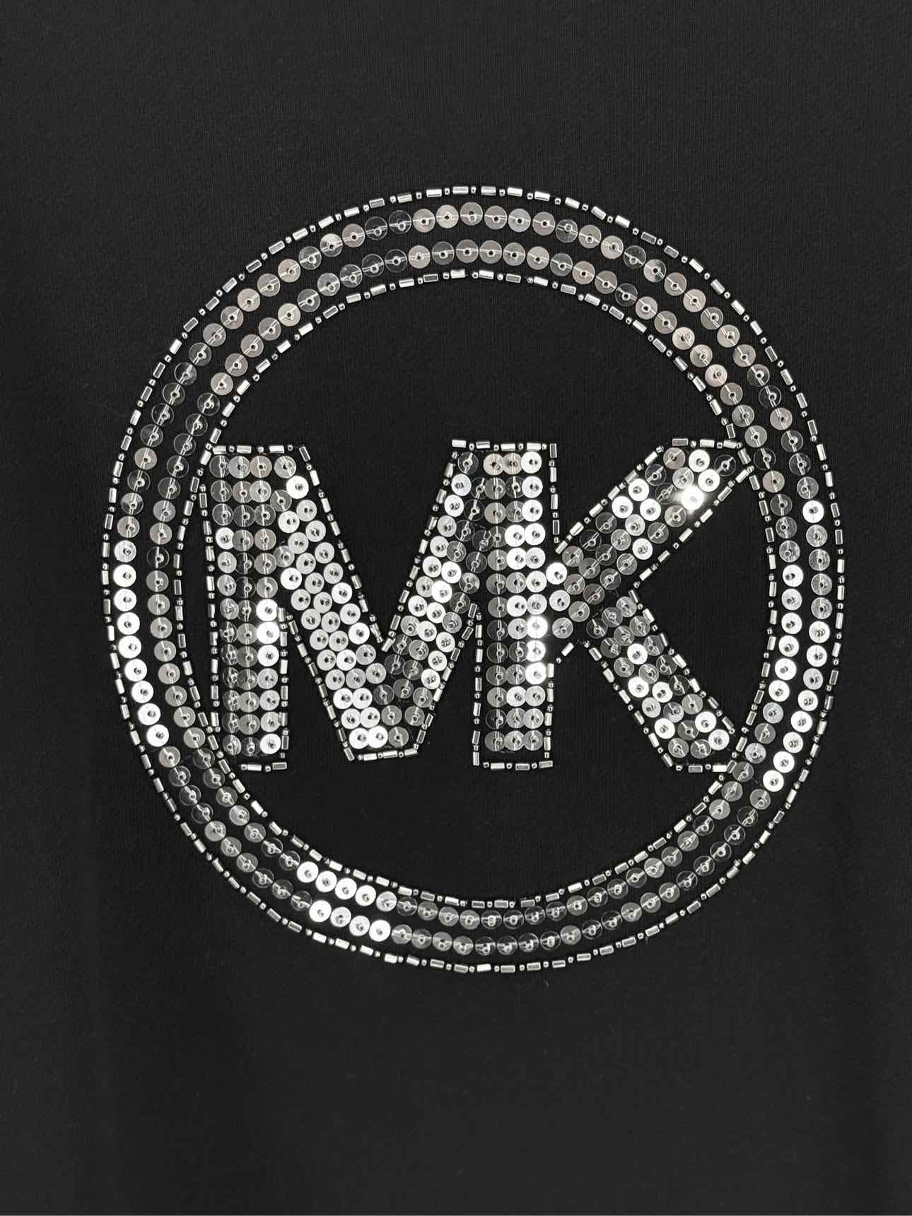 MICHAEL KORS Black Logo Size Large Sweatshirt
