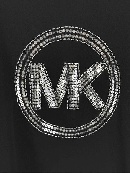MICHAEL KORS Black Logo Size Large Sweatshirt