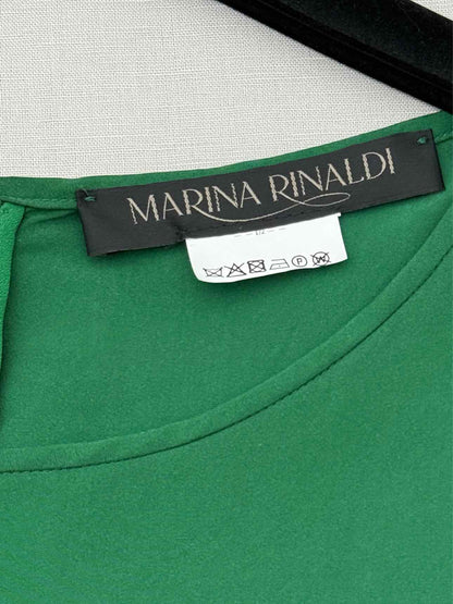 MARINA RINALDI Green Size Large Midi Dress