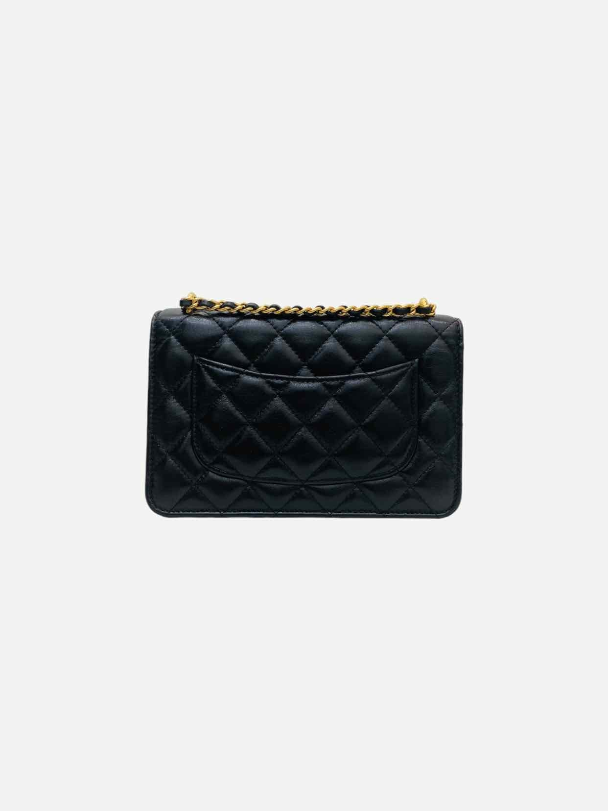 CHANEL Wallet on Chain Black Quilted Shoulder Bag