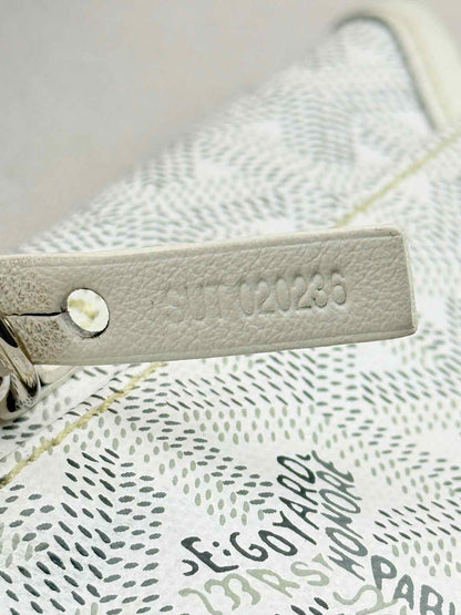 GOYARD Anjou White & Grey Goryardine Tote Bag