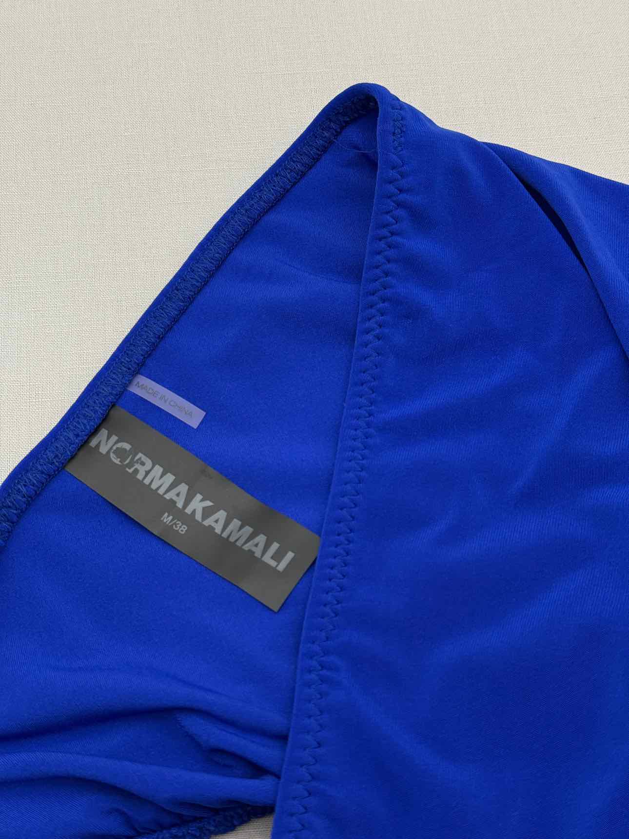 NORMA KAMALI Diana Electric Blue Size Medium Midi Dress