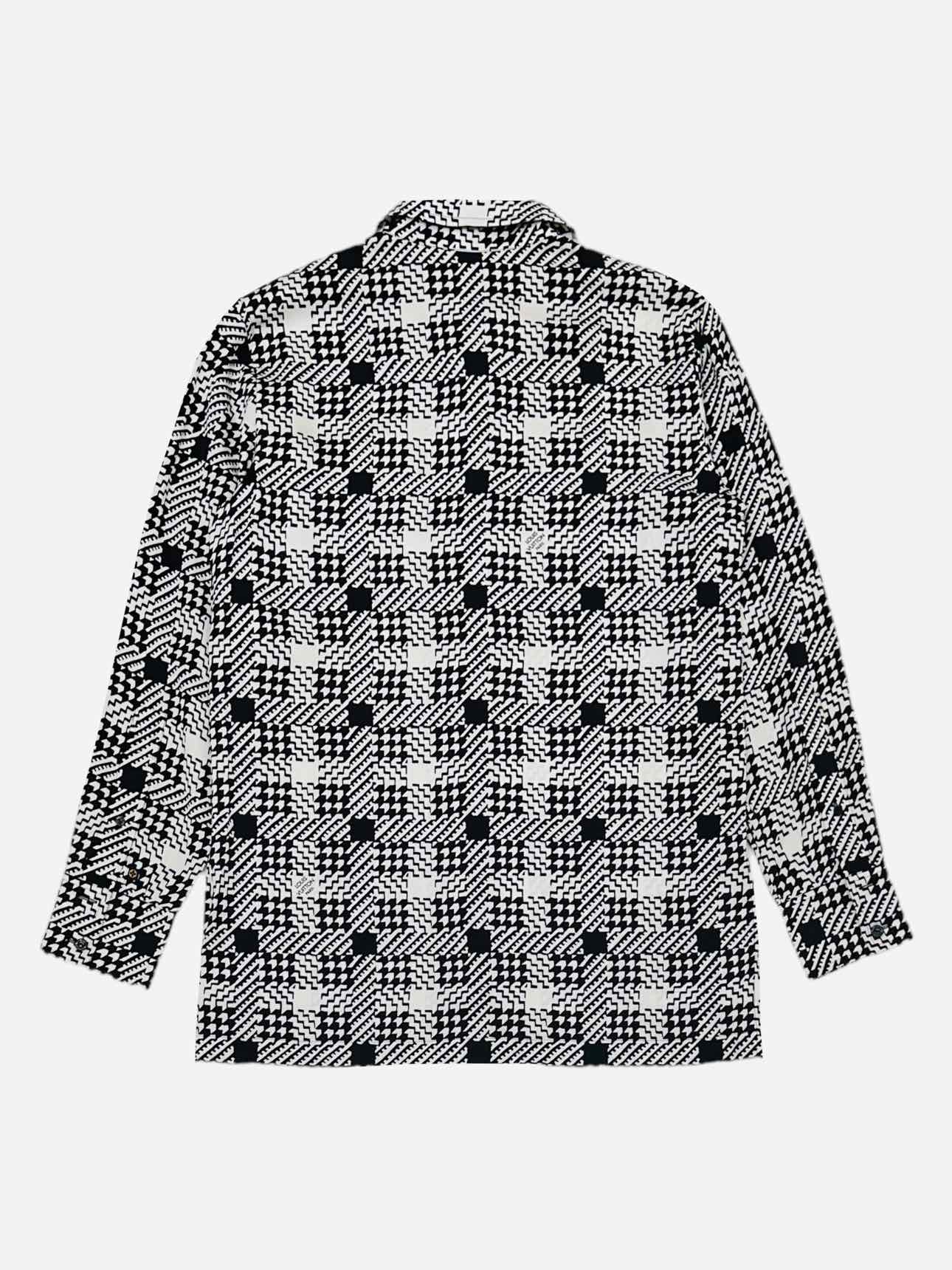 LOUIS VUITTON Basic Black & White Houndstooth Shirt