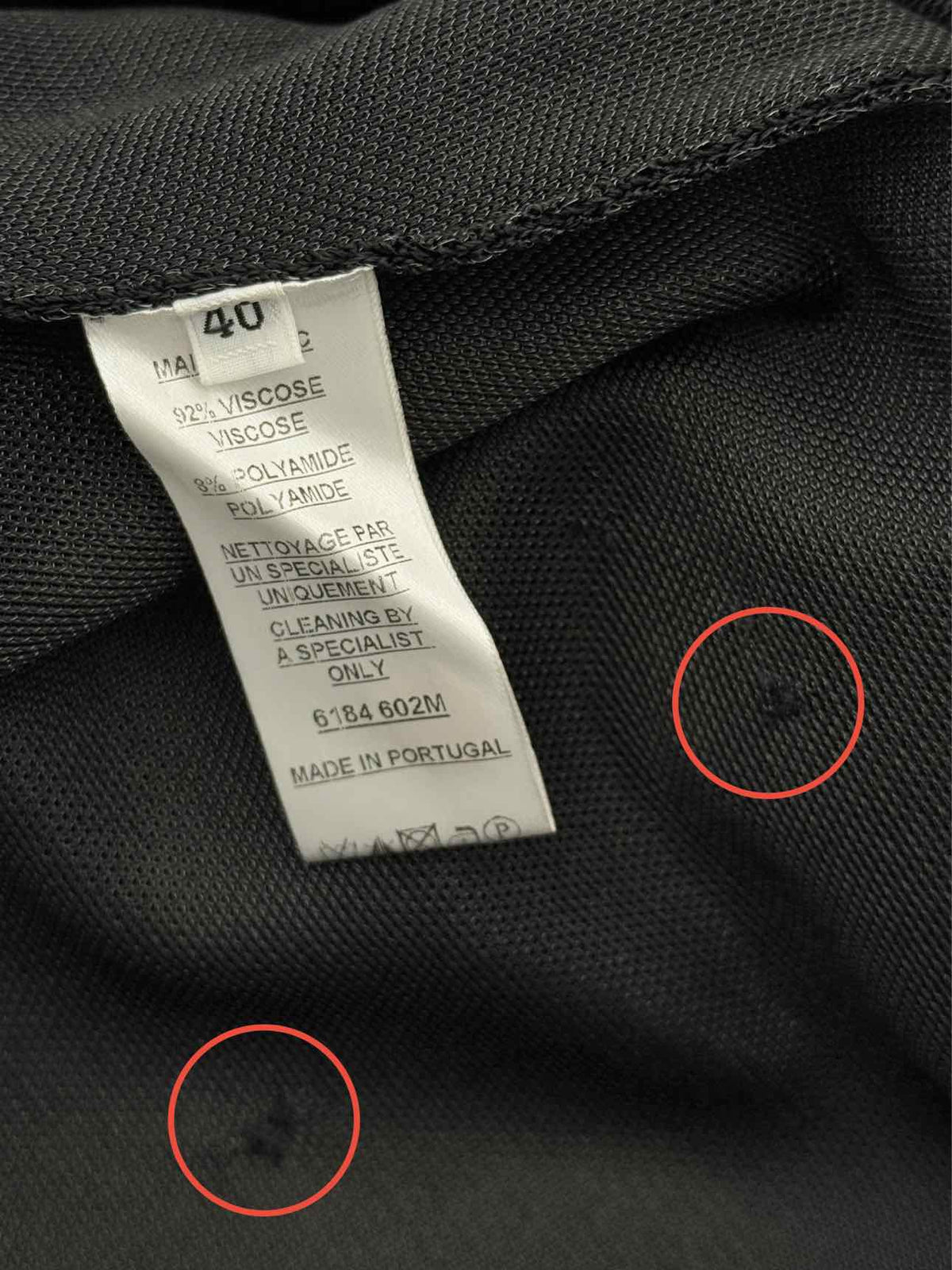 BALMAIN Black & Grey Size US 8 Knee Length Dress