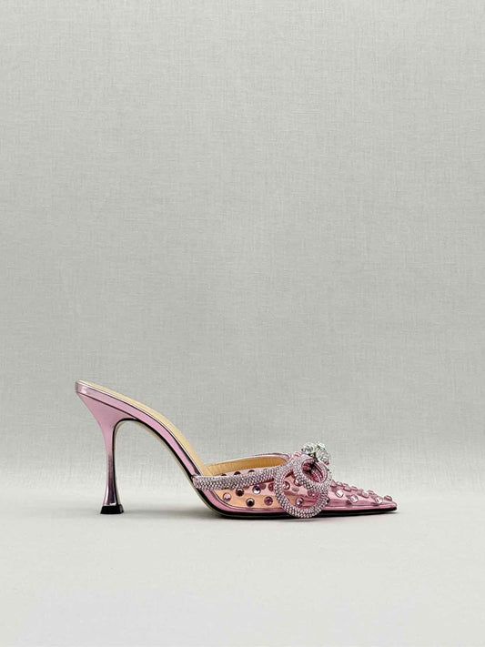 MACH & MACH Double Bow Pink Size EU 36.5 Mules
