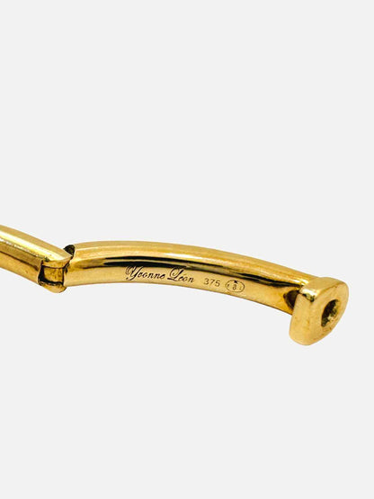 YVONNE LEON Creole Charm Elephant diamond Earring