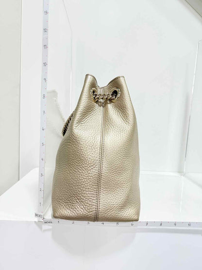 GUCCI Soho Metallic Gold Tote Bag
