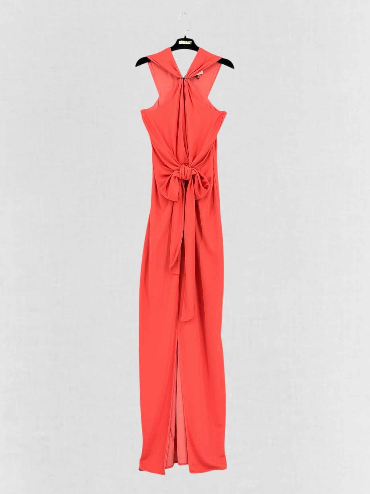 HALSTON Orange Size US 4 Long Dress