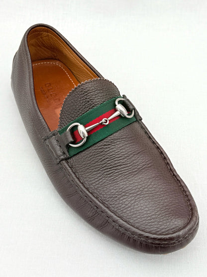 GUCCI Horsebit Brown Size EU 11.5 Loafers