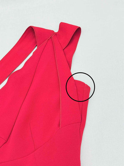 ROLAND MOURET One Shoulder Red Size US 6 Jumpsuit