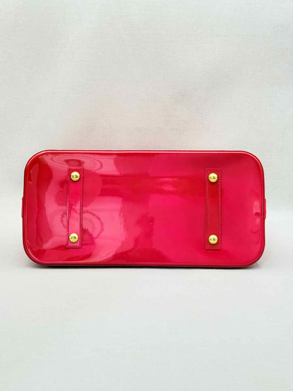 LOUIS VUITTON Alma Red Monogram Top Handle