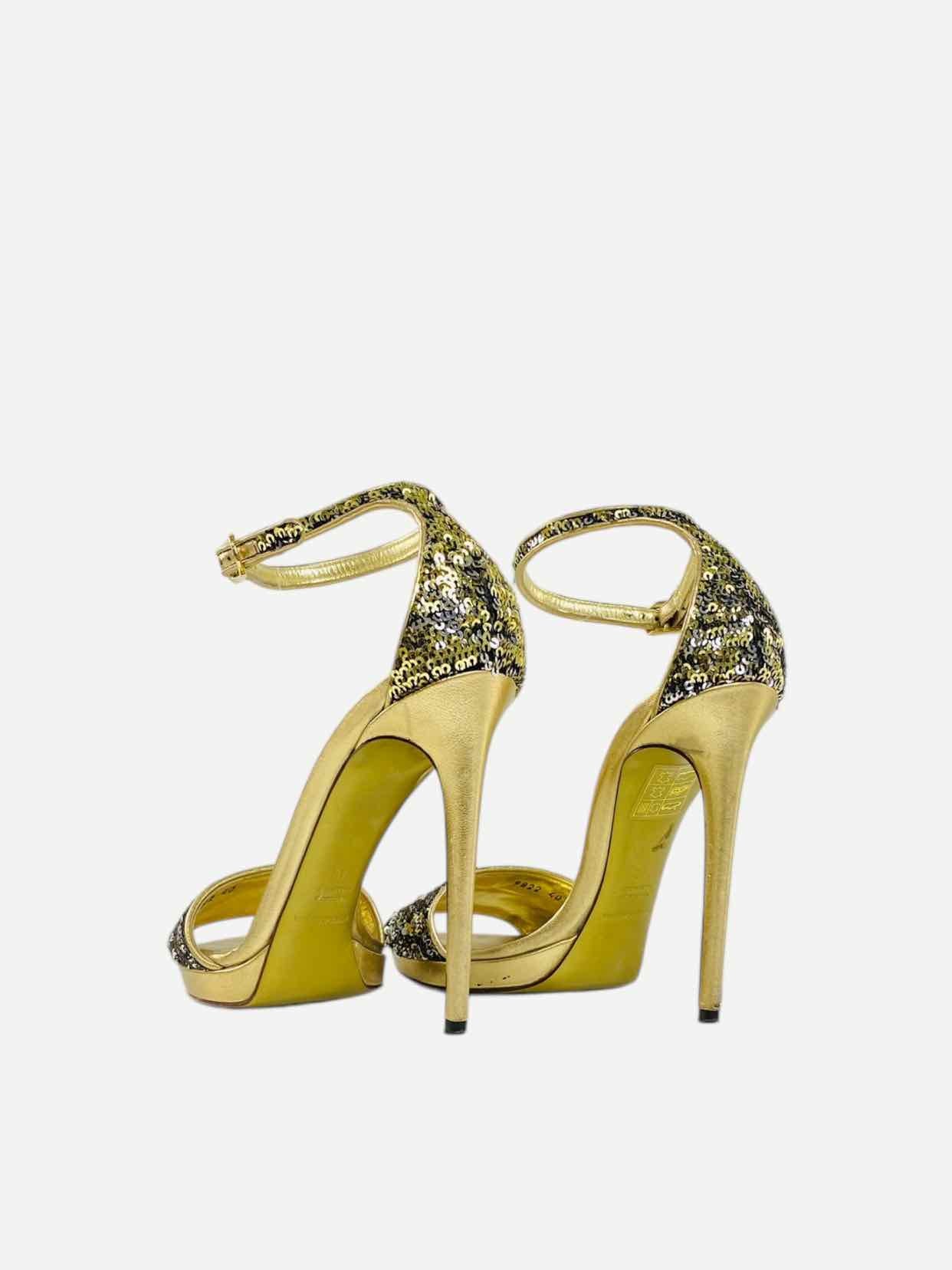 DOLCE & GABBANA Gold Size EU 40 Heeled Sandals