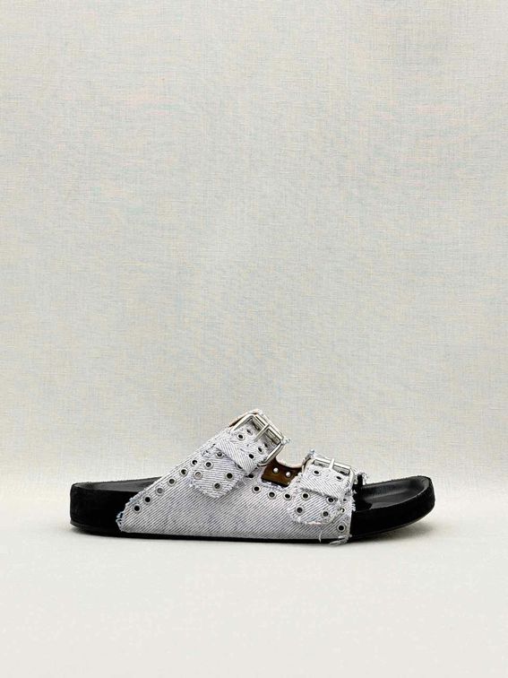 ISABEL MARANT Lennyo Light Blue Size EU 37 Slides