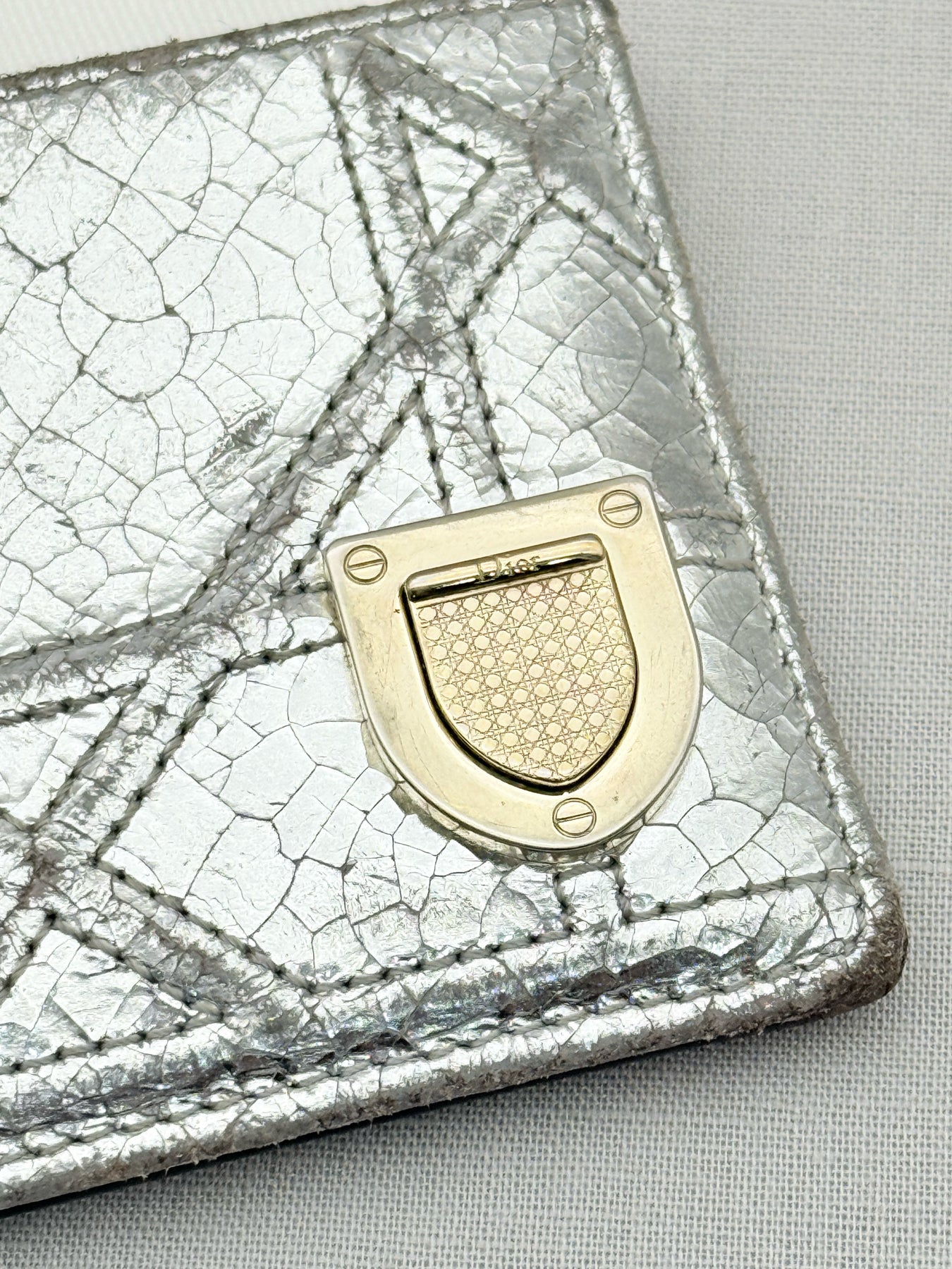 DIOR Silver Card Holder