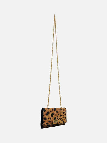 DOLCE & GABBANA Dauphine Beige & Black Shoulder Bag