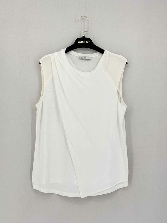 SANDRO White Size Medium Tank Top