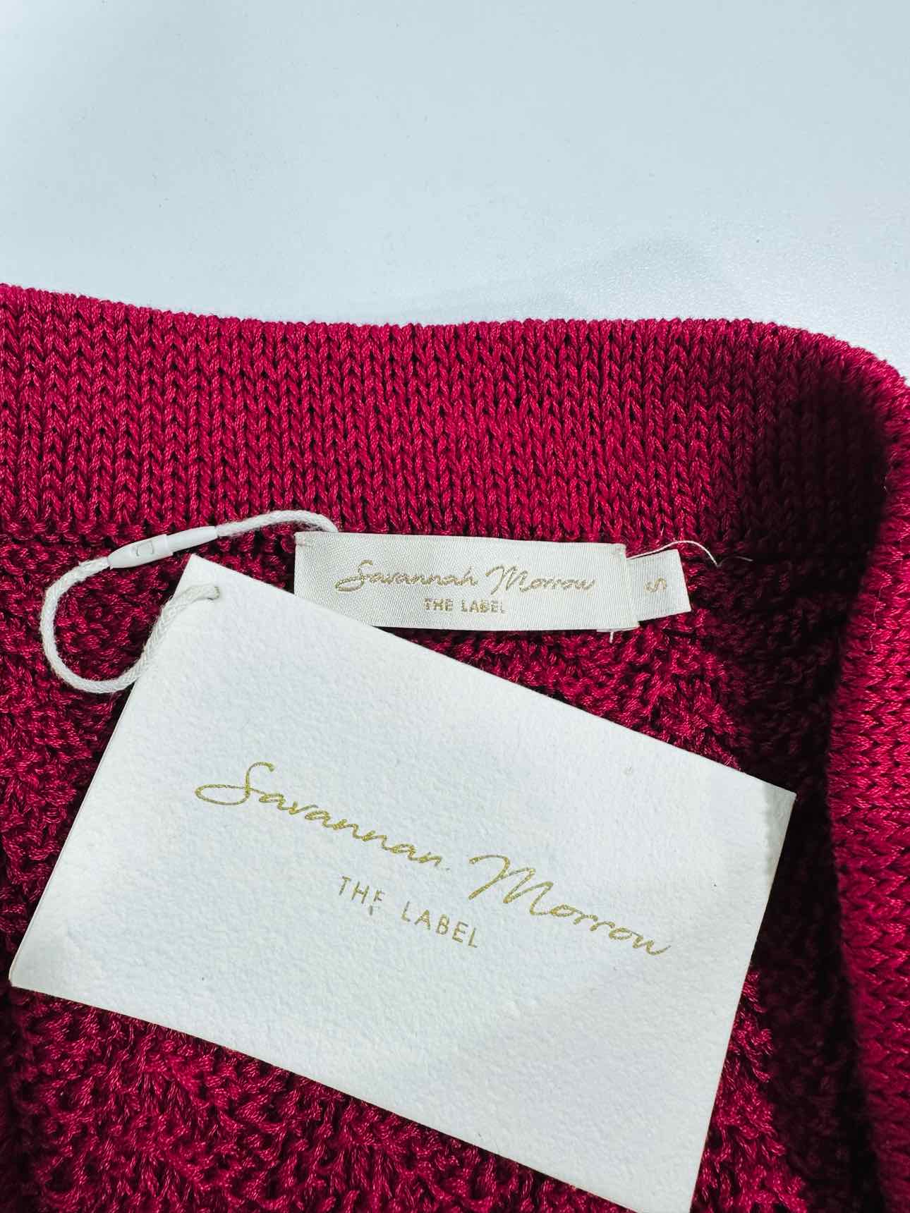 SAVANNAN MORROW Valentina Ruby Red Size Small Skirt