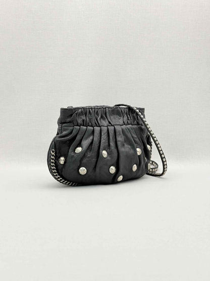 DIANE VON FURSTENBERG Belle Black Clutch