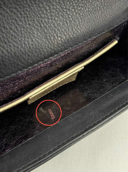 GINA Black Clutch