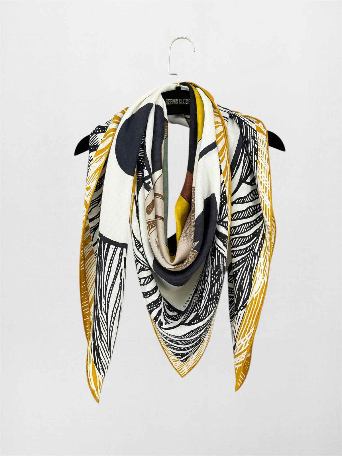 HERMES Blanc Multicolore Shawl