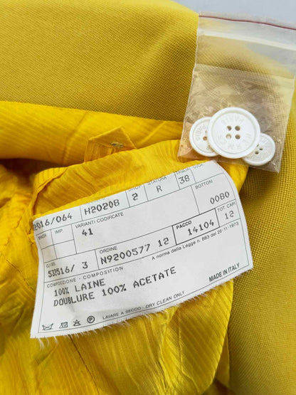 HERMES Mustard Size US 6 Jacket