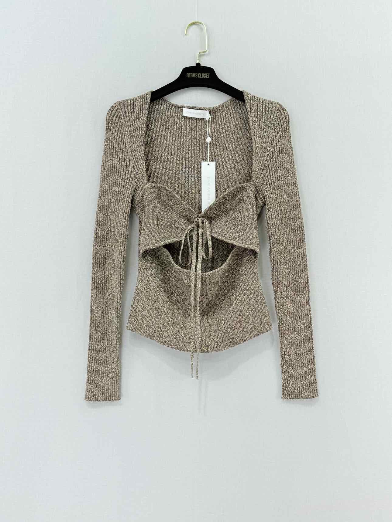 JONATHAN SIMKHAI Cutout Brown Size Large Outfit Set
