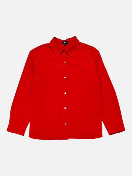 THEORY Classic Red Shirt