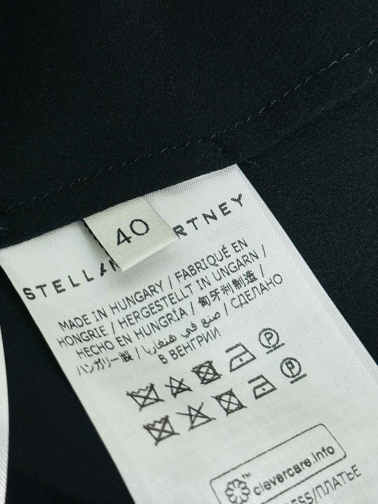 STELLA MCCARTNEY Black Multicolor Size US 4 Short Dress