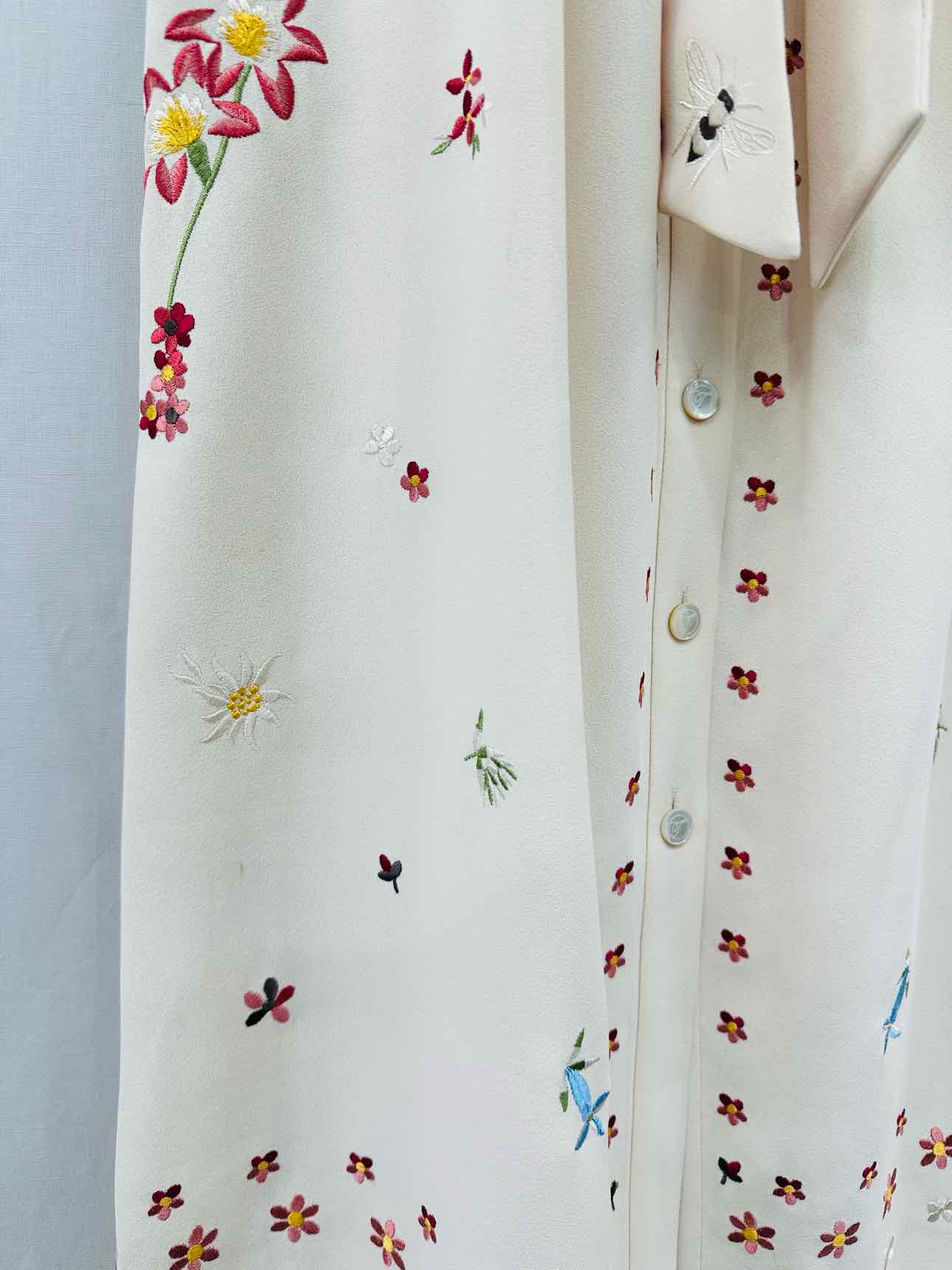 TEMPERLEY LONDON Cream Multicolor Size US 6 Midi Skirt