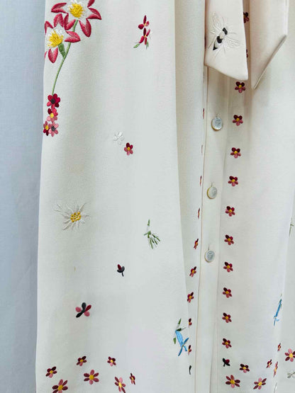 TEMPERLEY LONDON Cream Multicolor Size US 6 Midi Skirt