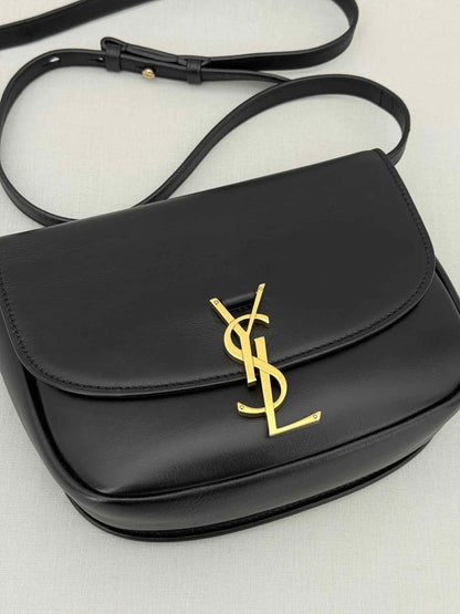 SAINT LAURENT Kaia Black Shoulder Bag