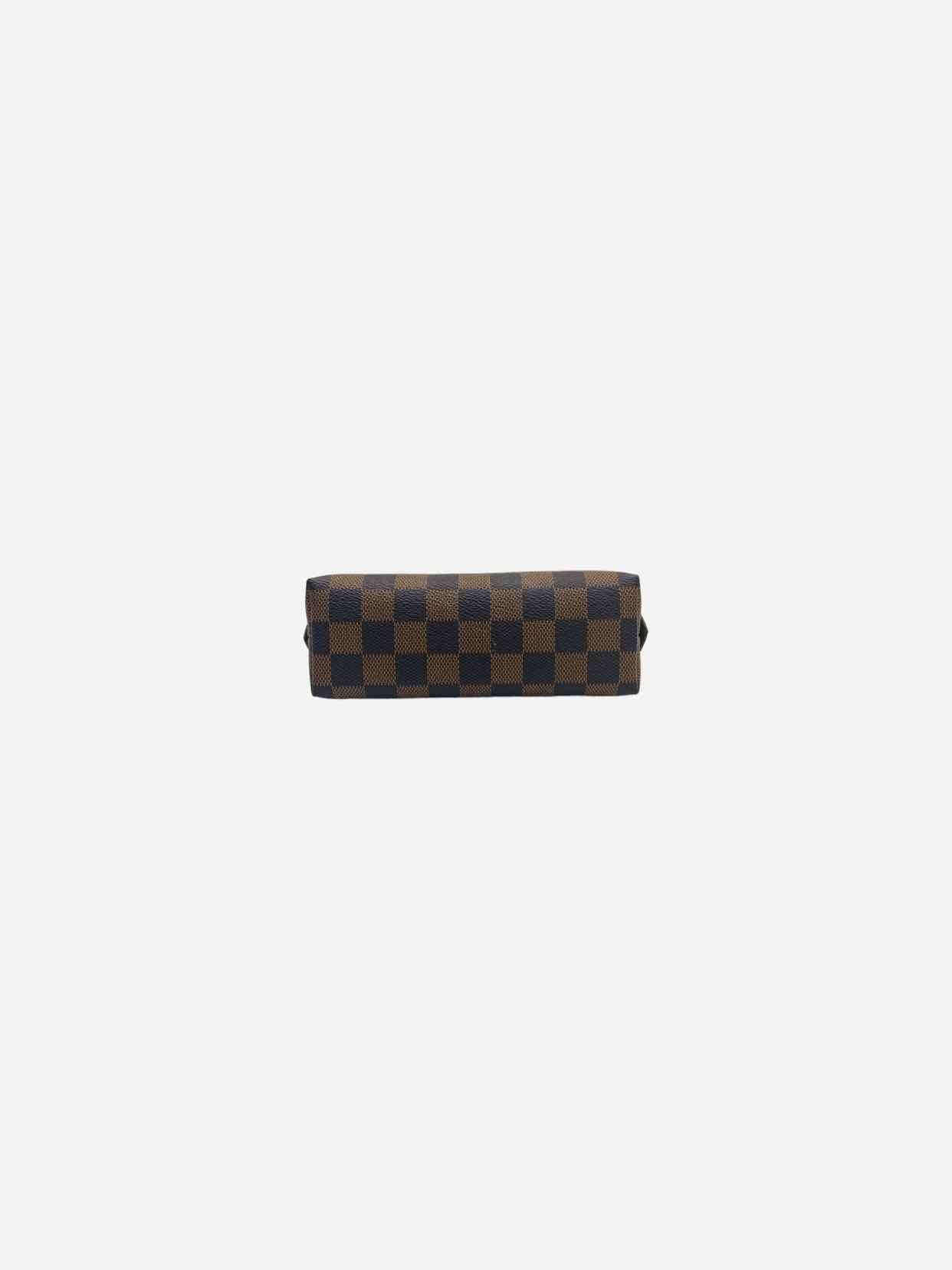 LOUIS VUITTON Cosmetic Brown Damier Ebene Pouch