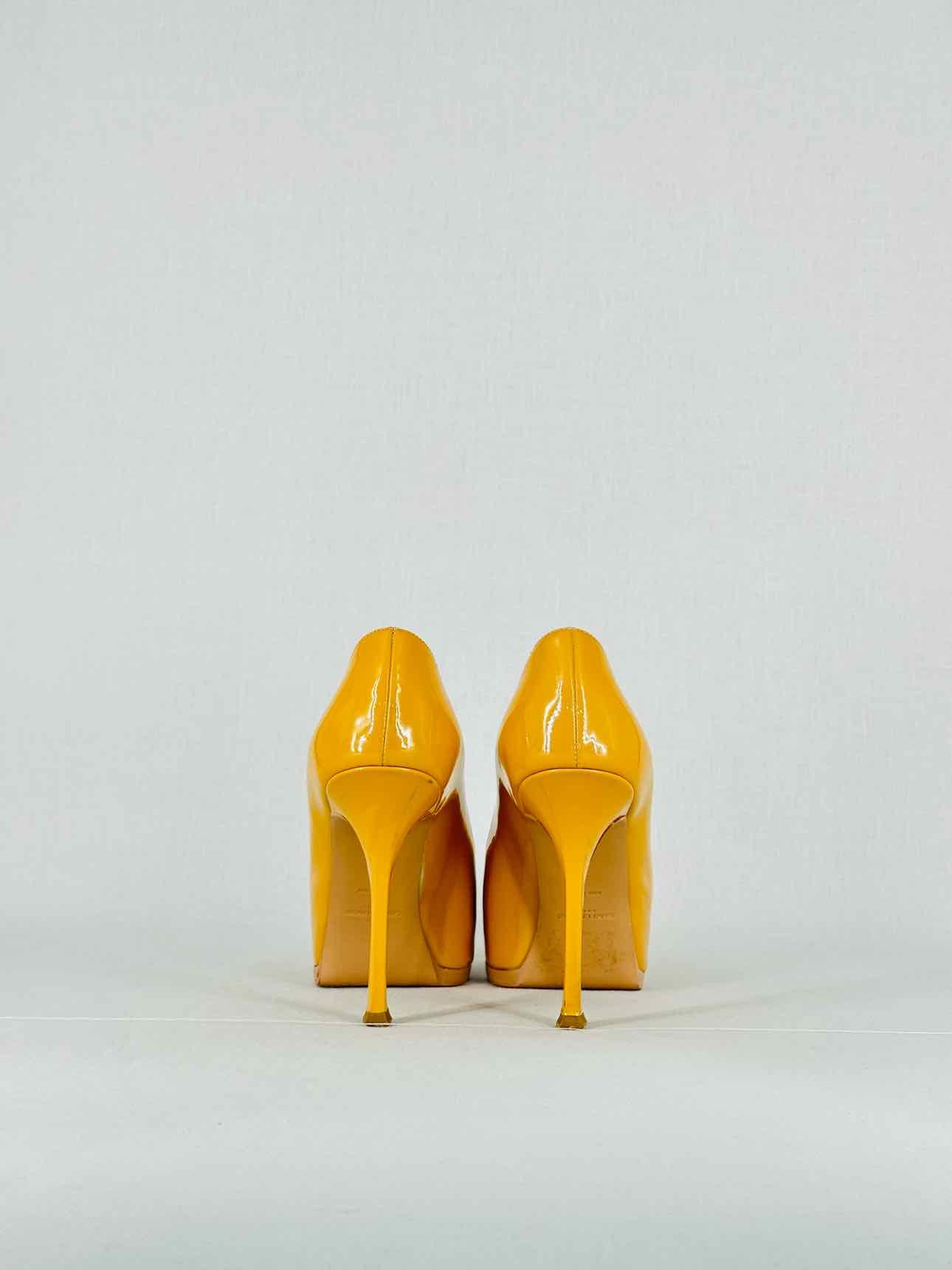 YSL Yellow Size EU 38 Heeled Sandals