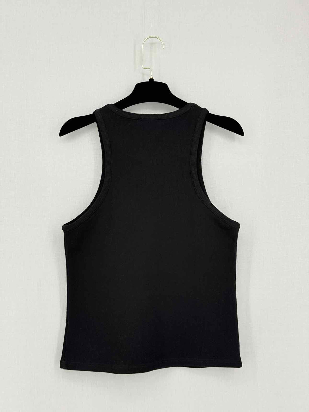 ESSE Black Ribbed Size US 10 Tank Top